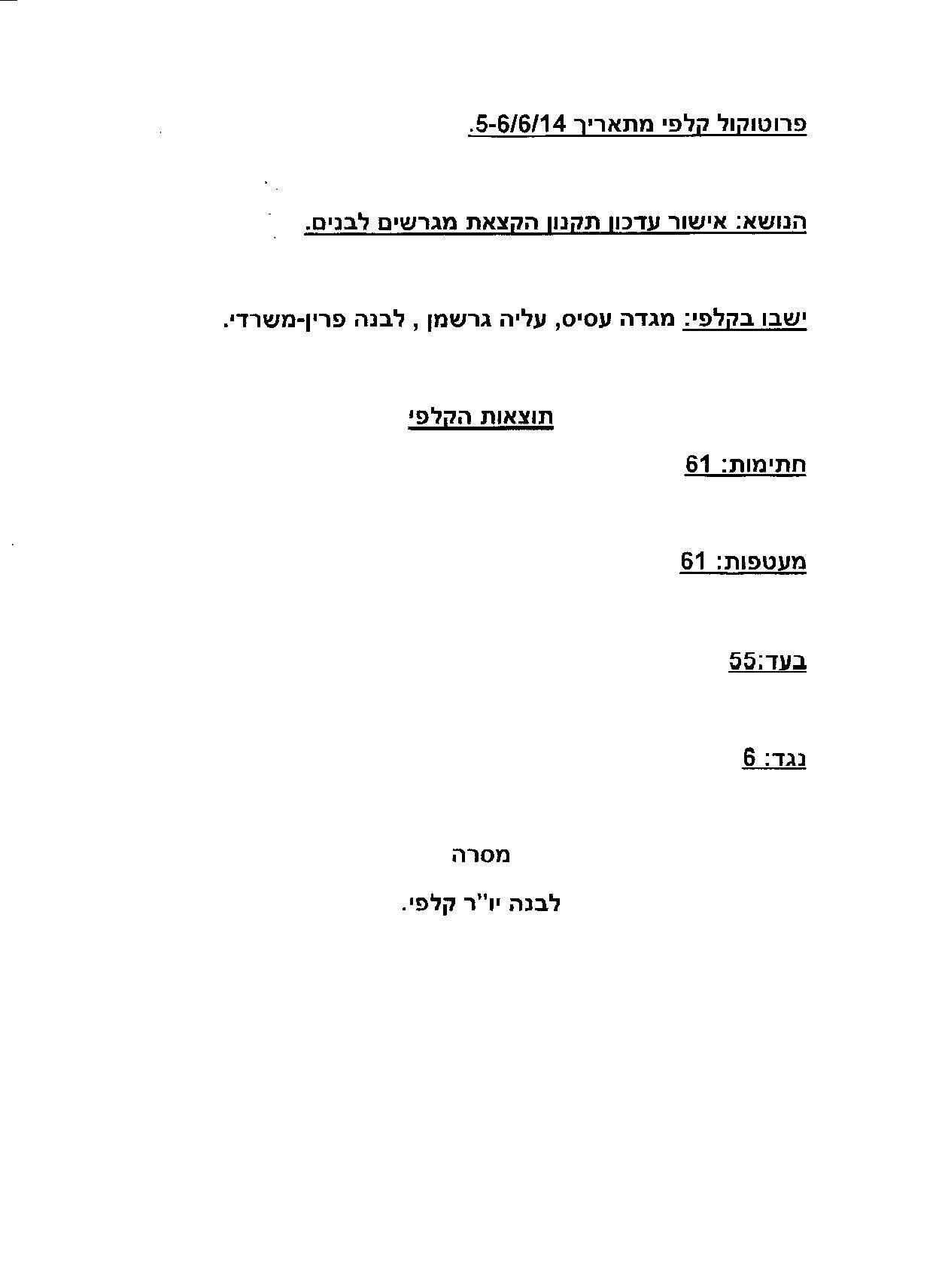 פרוטוקול קלפי עדכון תקנון 2014.jpg